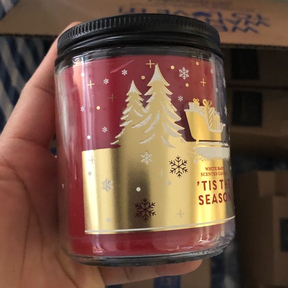NWT Bath & Body Works Single Wick Candle TIS THE SEASON - Picture 3 of 4